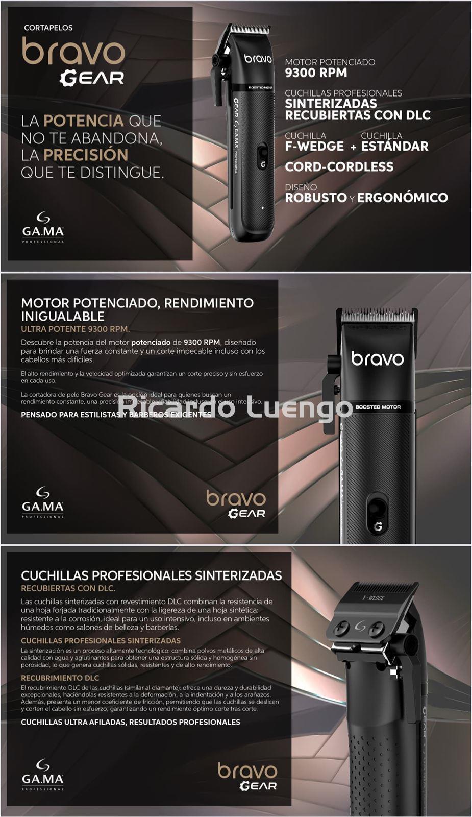 Máquina corta cabello CLIPPER BRAVO GEAR CORD-CORDLESS - Imagen 1