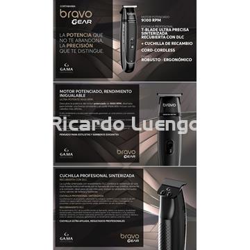 Recortadora de patillas TRIMMER BRAVO GEAR BOOSTER CC - Imagen 1
